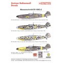 Decalcomania Messerschmitt Bf 109G-2 (4) Yellow 11 9/JG 52 Oblt Herman Graf 3/1943 Yellow 3+- 6/JG 5 Focke Wulf Fw Rudolf Muller