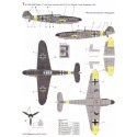 Decalcomania Messerschmitt Bf 109G-2 (4) Yellow 11 9/JG 52 Oblt Herman Graf 3/1943 Yellow 3+- 6/JG 5 Focke Wulf Fw Rudolf Muller