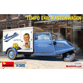 Kit Modello Tempo E400 Kastenwagen 3-Wheel Delivery Box Track