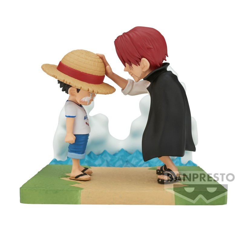 Figurina Banpresto ONE PIECE - MONKEY.D.LUFFY E SHANKS FIGURE DA COLL