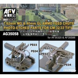 7,62 mm MG e 40 mm GL SCIVOLO DI ALIMENTAZIONE PER MUNIZIONI PE per CM-32/33 TIFV