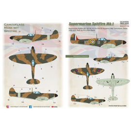  Decalcomania Supermarin Spitfire Mk.I includes camouflage pattern paint mask and decals.Supermarine Spitfire Mk l N3183, KL-B o