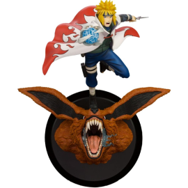 Figurina Naruto Shippuden 1/8 Minato Namikaze Vs volpe a nove code 41cm