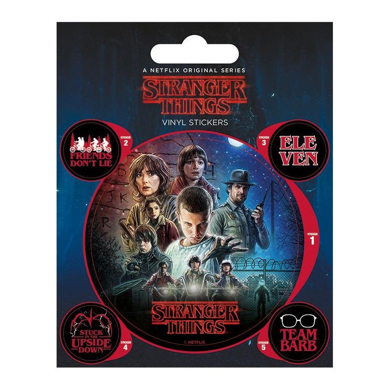 Pyramid international STRANGER THINGS - Un foglio - Adesivi in vinile