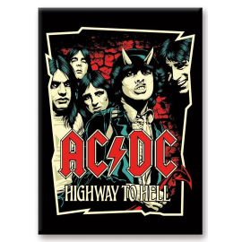  AC/DC - Highway To Hell - calamita 6,3x8,9cm