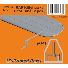  Tubo di Pitot RAF Curtiss Kittyhawk Mk.IA (2 pezzi)