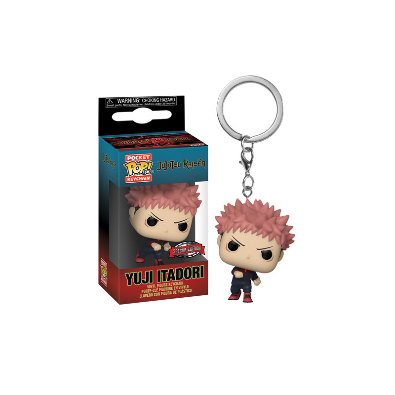 Funko Pocket Pop! Portachiavi di Jujutsu Kaisen Yuji Itadori Figure  Keychain New 