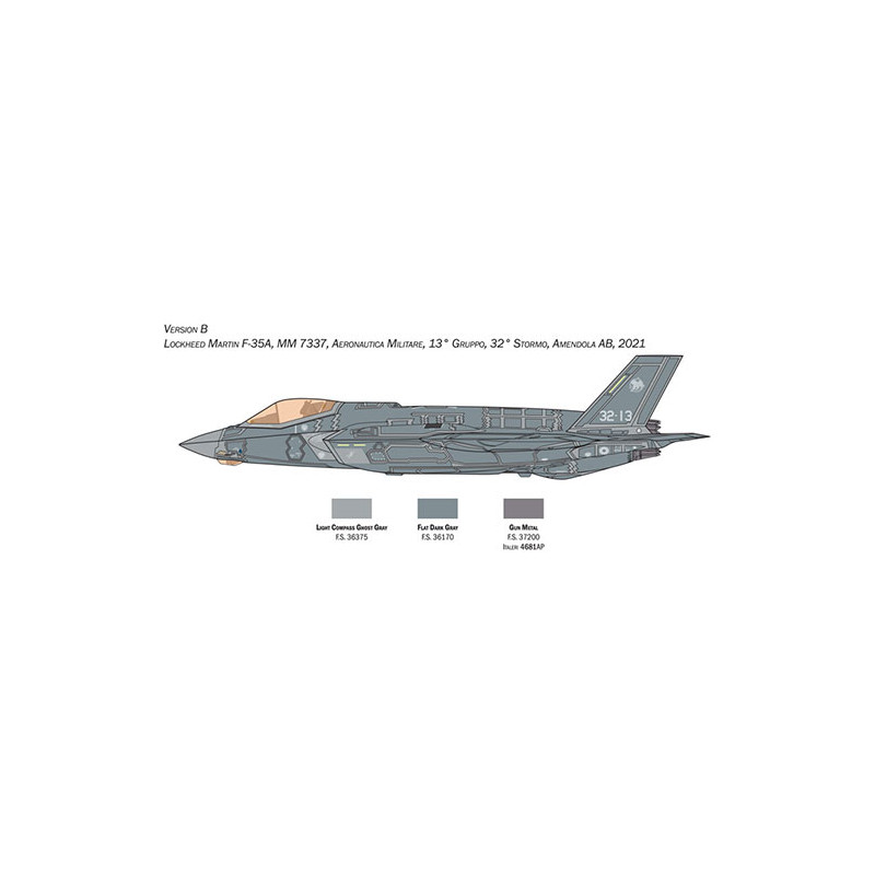 Kit modello Italeri Modalità Bestia dell'F-35A Lightning II