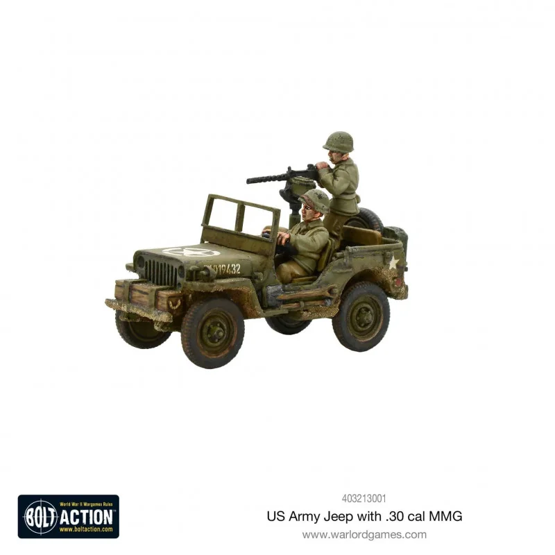 Jeep dell'esercito americano con MMG 30 Cal