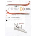 Decalcomania Douglas DC-8-63 CP Air C-FCPL/O/P/Q/S