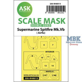  Spitfire Mk.Vb double-sided painting mask Airfix