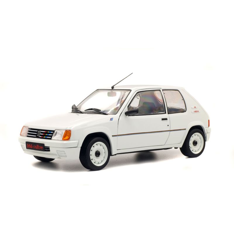 Automodello Solido Peugeot 205 Rally Phase 1 1988 White 1/18