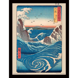 Hiroshige Naruto Whirlpool Collector Print Framed