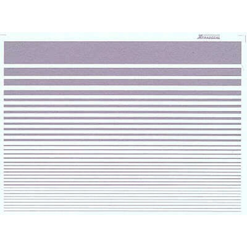 Decalcomania Stripes Aluminium