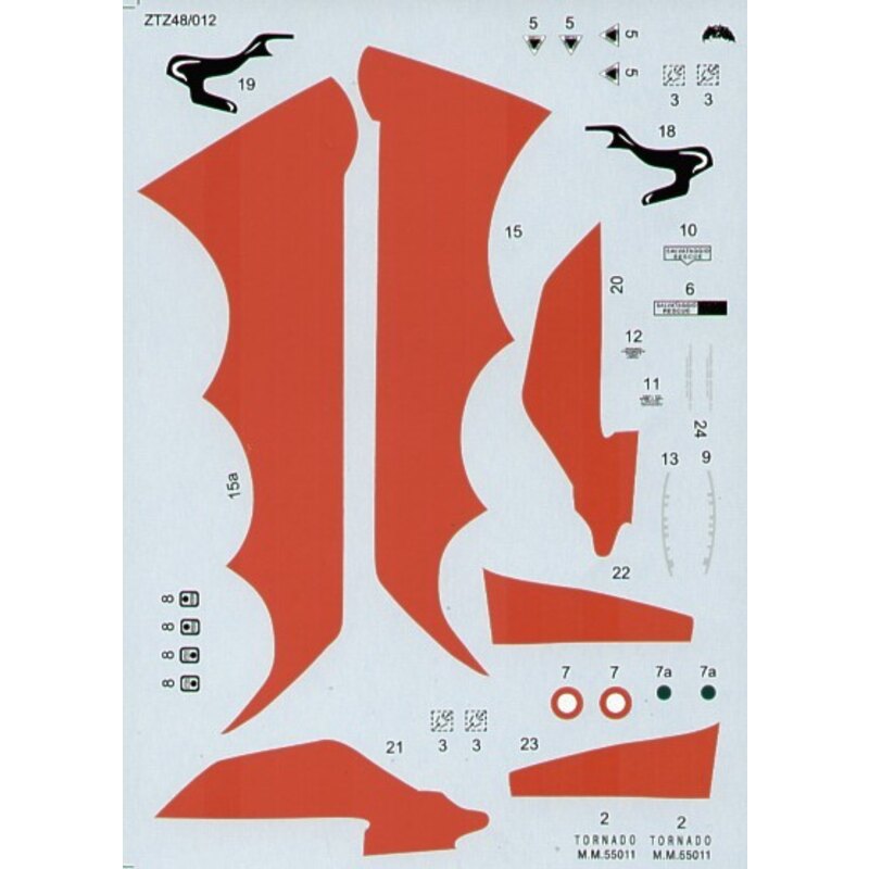 Decalcomania Panavia Tornado IDS (1) Italian Air Force 6 Stormo 154 Gruppo 50th Anniversary Red Devil scheme