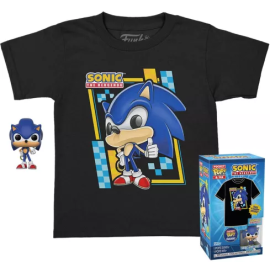 Figurina SONIC - Pocket POP - Sonic + Child's T-shirt (L)