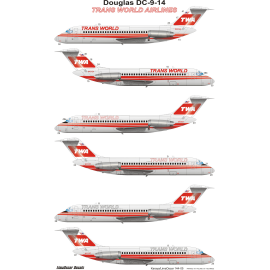 Kit modello di Douglas DC-9 - tutti i kit per modellini su 1001hobbies