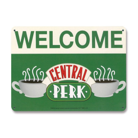  Friends metal sign Central Perk Welcome 15 x 21 cm