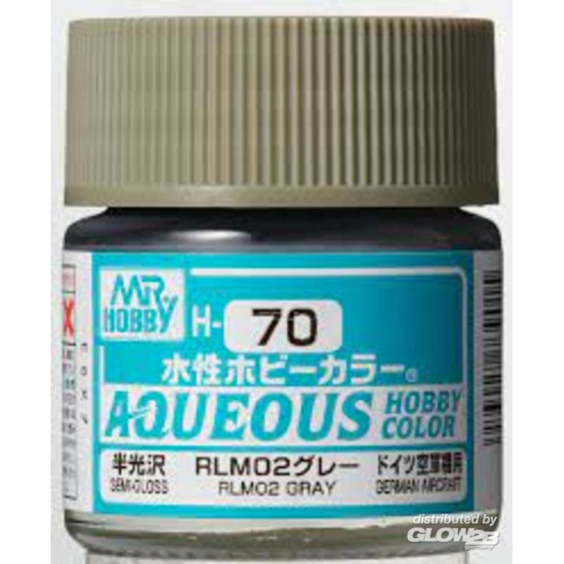  Mr Hobby -Gunze Aqueous Hobby Colors (10 ml) RLM02 Gray