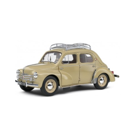 Automodello RENAULT 4CV 1956 BEIGE WITH ROOF RACK