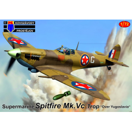 Kit modello Supermarine Spitfire Mk.VC Trop 'Over Yugoslavia' re-box, new decals