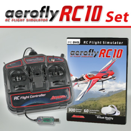 Aerofly RC10 with game commander