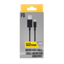 Cavo di ricarica dati universale Micro USB 1m Nero