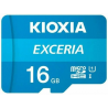 Scheda Micro SD - 16 Gb SDHC Classe 10 UHS-1 Kioxia - con adattatore