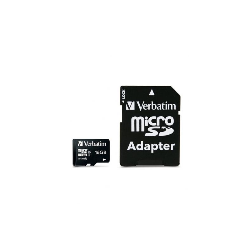 MicroSD 16 GB HC Verbatim Premium (classe 10)