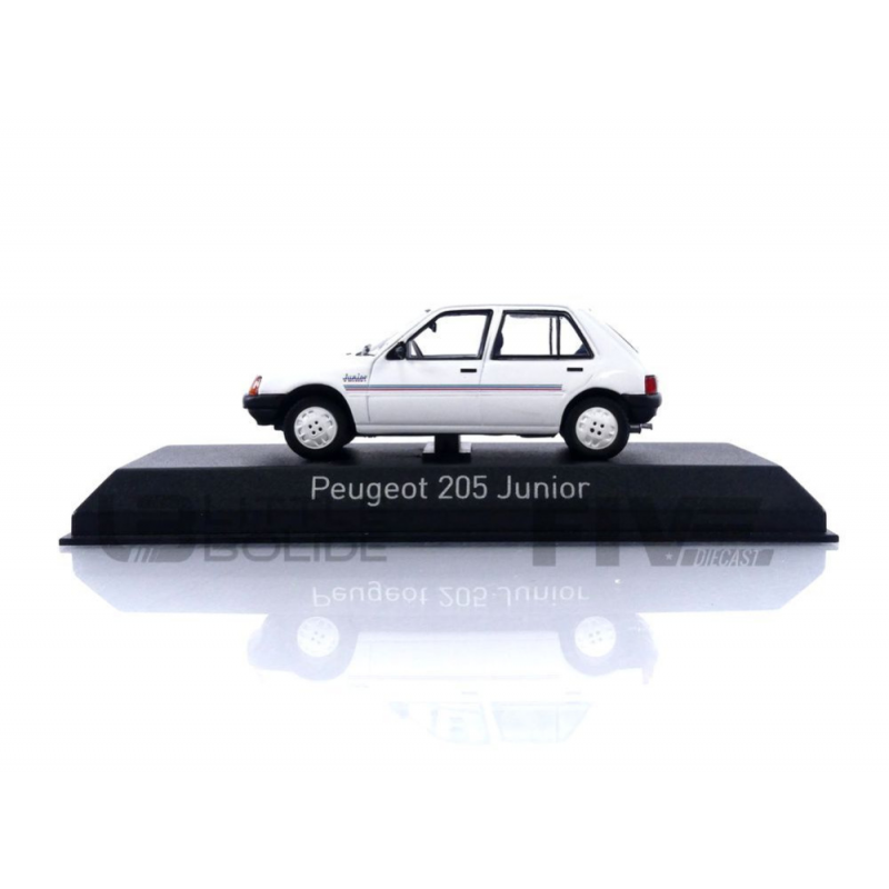1988 1/43 Norev Peugeot 205 Junior White Miniature Collection Ref 471725