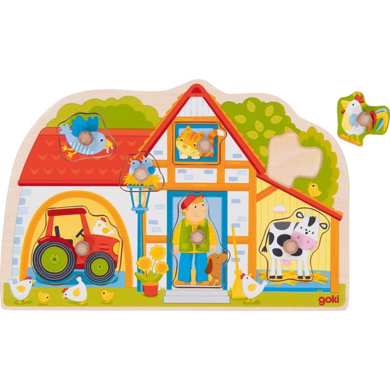 Puzzle Goki Puzzle da inserire: LA MIA FATTORIA 30x20x2,4 cm