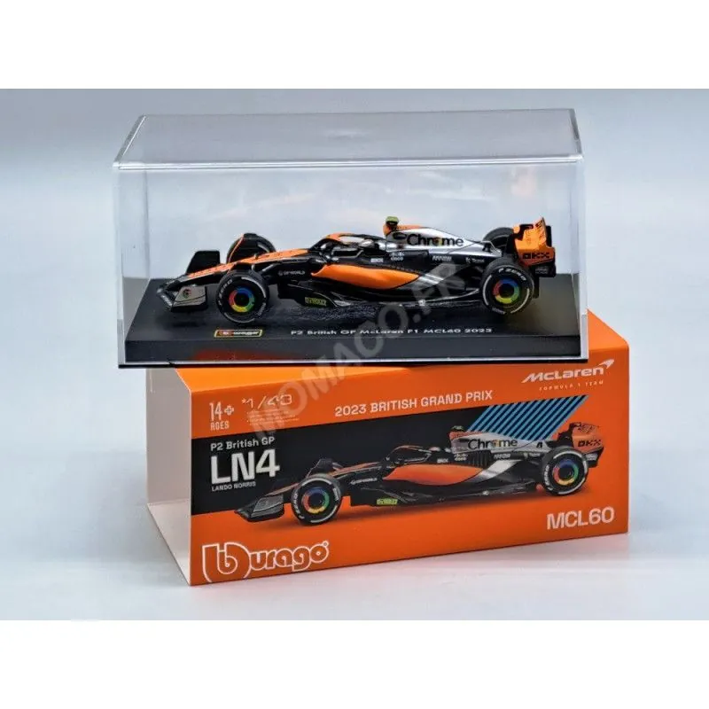 Burago MCLAREN F1 MCL60 TEAM MCLAREN 4 LANDO NORRIS 2023