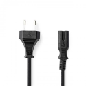 Console cables Cavo di alimentazione - Standard 2 porte per Saturn/Dreamcast/XBOX/PS1/PS2/PS3 Slim PS4... - IEC-320-C7 - 2,0 m -