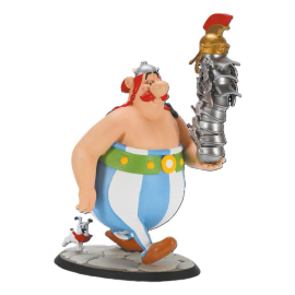 Figurina Asterix statuette Obelix Stack of Helmets and Idéfix 21 cm
