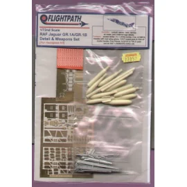 RAF Sepecat Jaguar Detail Set includes ladder and resin weapons (designed to be used with model kits from Hasegawa)