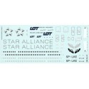 Lima Oscar Decals Decalcomania Boeing 737-500 PLL LOT Star Alliance Polish Airlines