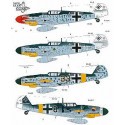 Decalcomania Messerschmitt Bf 109G-6 (4) JG50 Green 1 Hermann Graf White 10 Alfred Grislawski 1.JG50 Black 33 Black 8 both L./JG