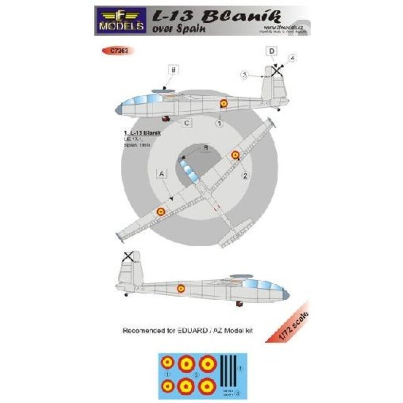 Decalcomania L-13 Blanik over Spain
