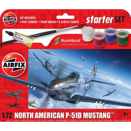 Kit modello Starter Set - North American P-51D Mustang