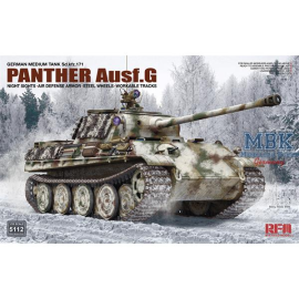 Kit Modello Panther Ausf. G w/night sights & air defense armor