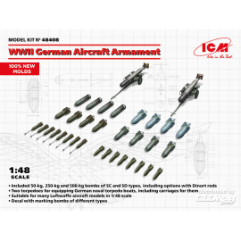 Kit modello WWII German Aircraft Armament (100% new molds)