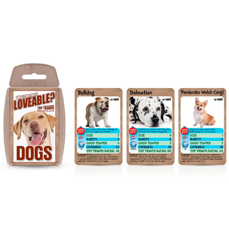 Giochi di società Winning Moves Dogs - Top Trumps Card Game English