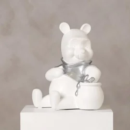  DISNEY - 'White&Silver' - Winnie The Pooh - Piggy bank - 20cm