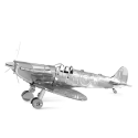 MetalEarth Aviation: WWII SUPERMARINE SPITFIGHTER, modello in metallo 3D con 1 foglio, su carta 12x17cm, 14+