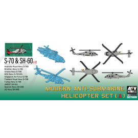 Kit modello Modern Anti-submarine Helicopter Set A (S-70 & SH-60)Set includes choice of 13 markings for S-70 & SH-60 helicopter