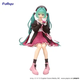 Hatsune Miku statuette Noodle Stopper Autumn Date Pink Color Ver. 14cm