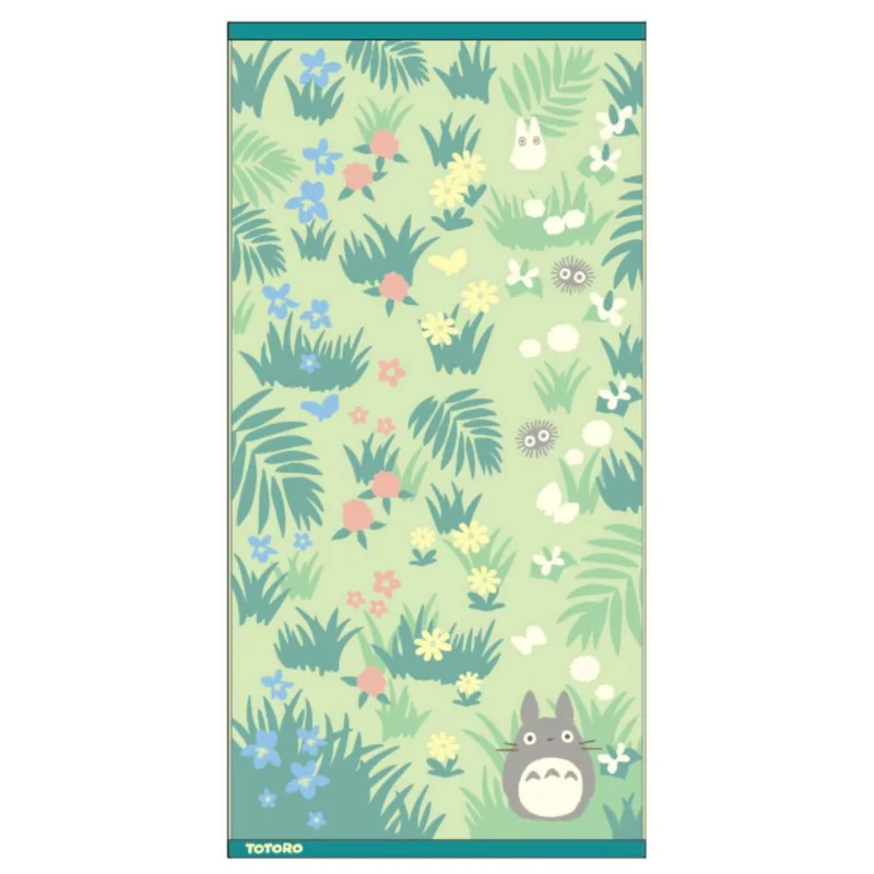 My Neighbor Totoro Large Totoro & Butterfly Hand Towel 60 x 120 cm