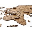 MAPPA DEL MONDO IN LEGNO 2D scuro L