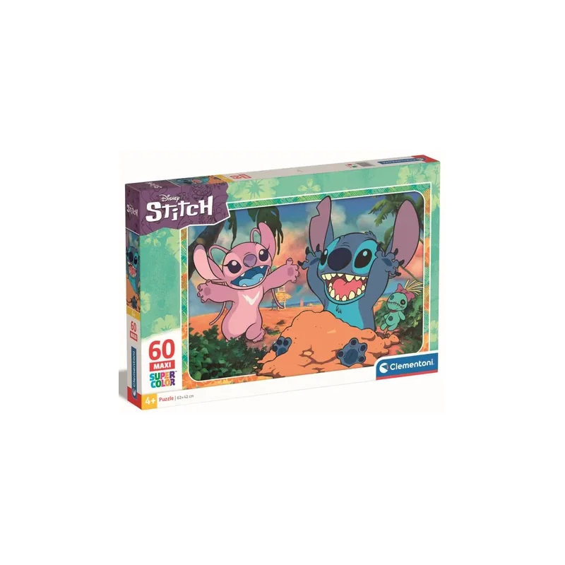 LILO & STITCH - Stitch & Angel - Maxi Super Color Puzzle 60P