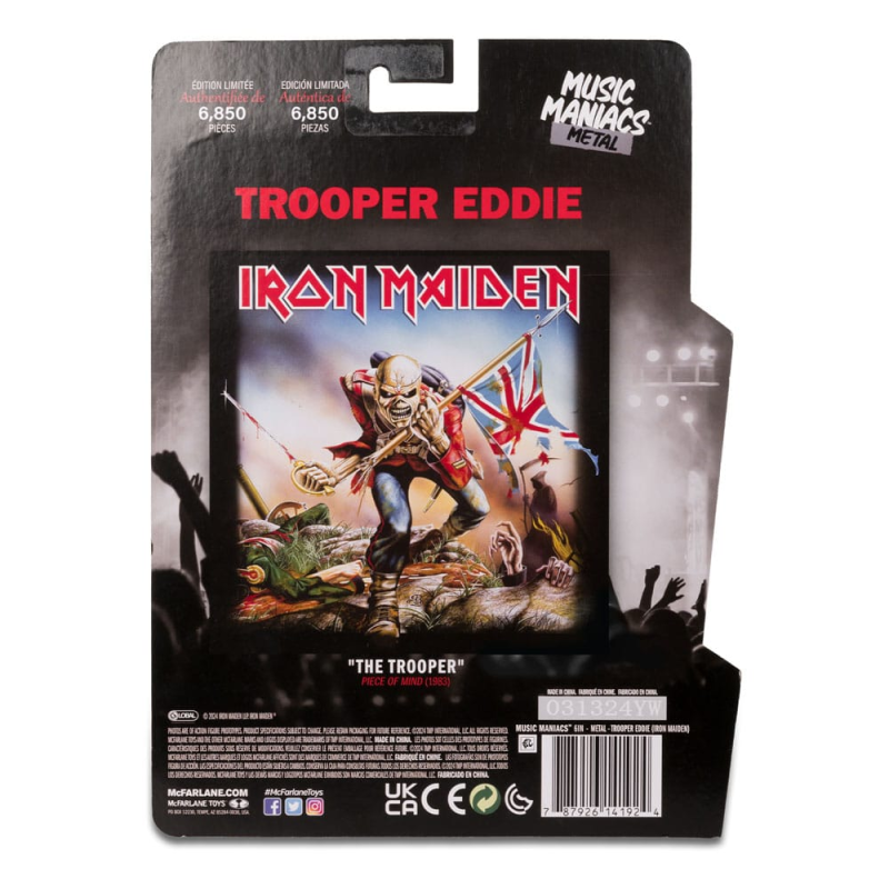 Metal Music Maniacs Wave 2 Trooper Eddie (Iron Maiden) 15 cm